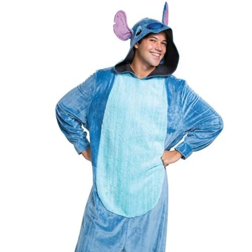 Disney Stitch Adult Costume L 36/38 Plush Hooded